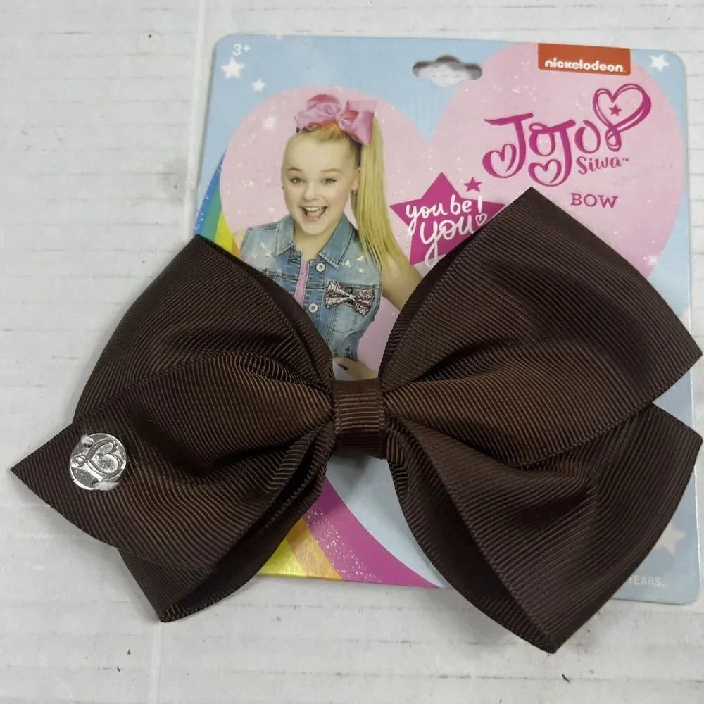 Nickelodeon JoJo Siwa Girls Signature Collection Basic Hair Bow Clip Brown